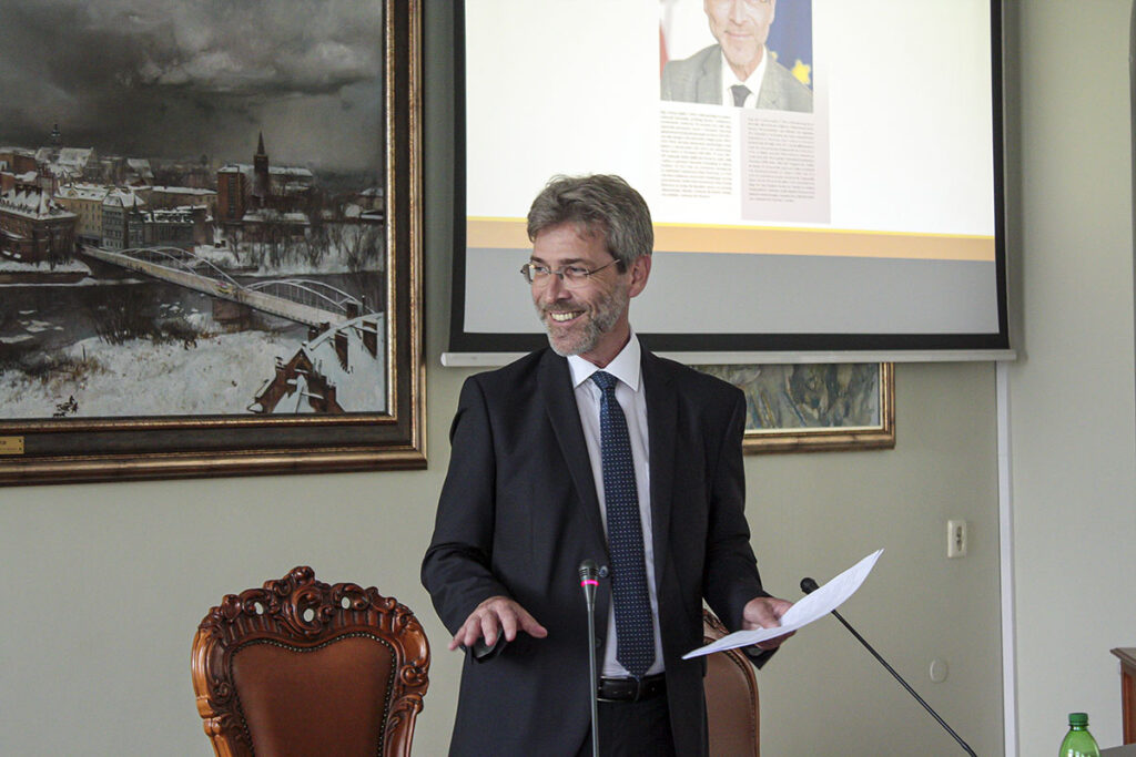 Wykład Andreasa Stadlera w Sali Senatu Collegium Maius